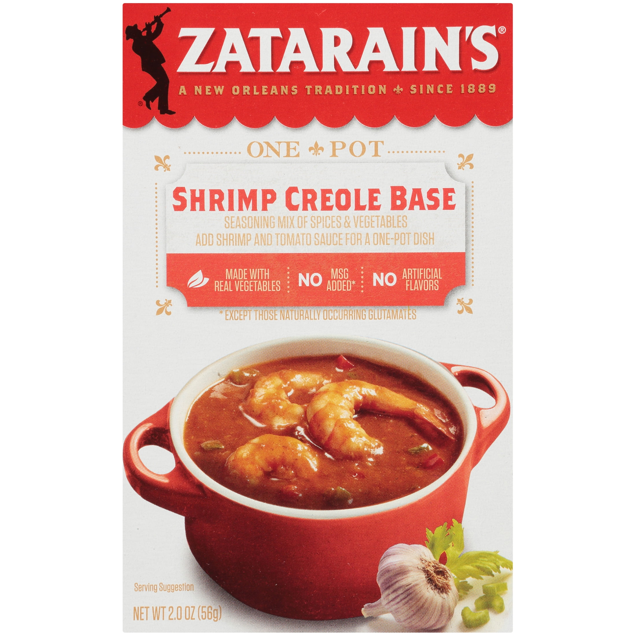 (6 pack) Zatarain's Shrimp Creole Base, 2.0 oz Box