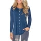 thumbnail image 1 of Oucaili Tops De Manga Larga Para Mujer Blusas Sueltas Casuales Camisetas, 1 of 6