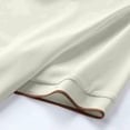 thumbnail image 6 of Mens Seamless Ice Silk Golf Shirt Moisture Wicking Polo Shirts Short Sleeve Quick Dry Performance Sport Collared Shirt for Men Big and Tall Size M-4XL Khaki, 6 of 6