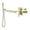 Brushed Gold, variant on Cobbe Bathtub Shower Faucet Set Wall Mounted Single Handle Waterfall Bathtub Faucet and Handheld Showerhead with 59-Inch Hose Matte Black with Valve