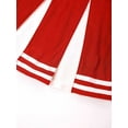 thumbnail image 6 of iiniim Kids Girls Color Block Cheeroutfits Cheer Pattern Crop Vest with Pleated Skirt Size 4-16 Red 16, 6 of 7