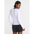 thumbnail image 3 of No Boundaries Graphic Baby Cotton Tee with Long Sleeves, Women's XXS-XXL, 3 of 5