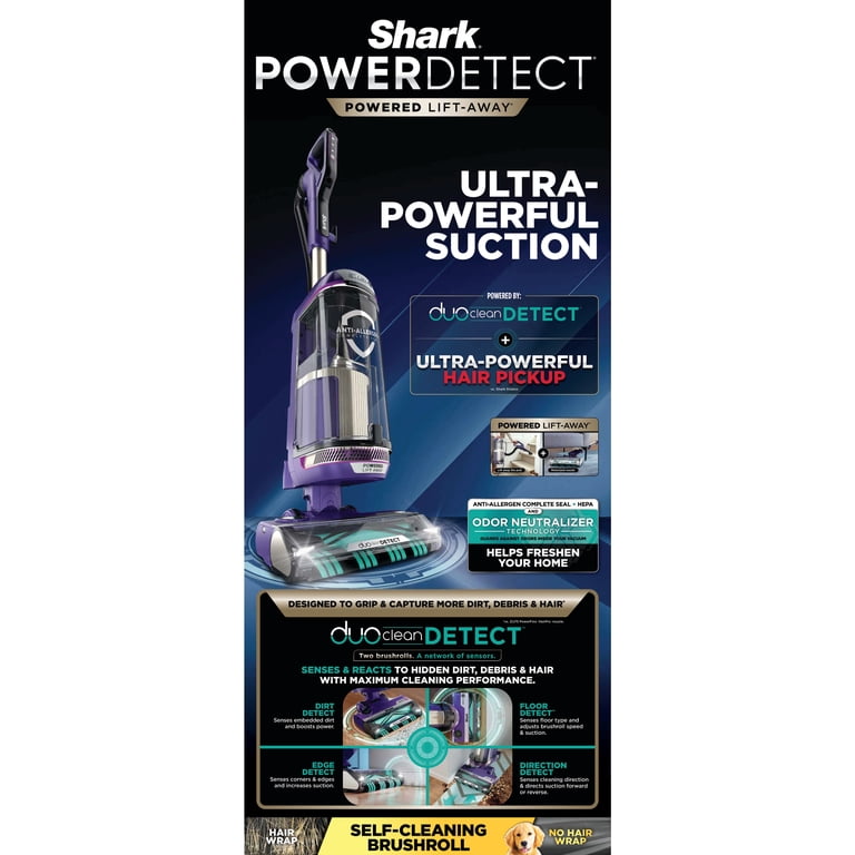 Shark PowerDetect Upright Vacuum AZ4002, Pet Friendly, DuoClean