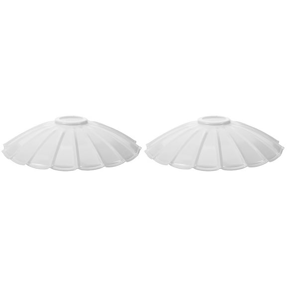 Set of 2 Shades Wrought Iron Lampshade Baby 25.00X25.00X6.00CM White