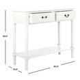 thumbnail image 5 of SAFAVIEH Primrose Distressed White Wood Console Table with Drawer (35.5 in. W x 13 in. D x 29.5 in. H), 5 of 7