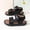 Black, variant on Toddler Boys Sandals, Open Toe Non-Slip Soft Sole Kids Fashion Comfortable Beach Sandals White 12(Little Kids)