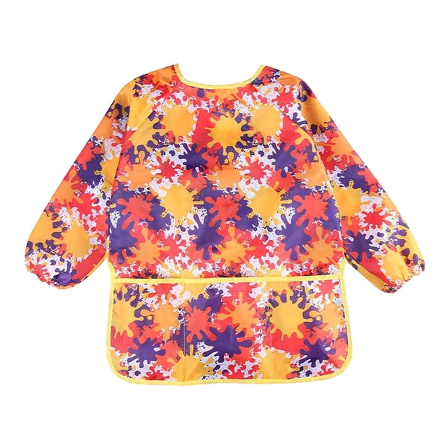 Ni?os Artista Arte Camisa Bata Para Ni?os Hornear, Comer, Pintar Delantal Amarillo Sunnimix Niños pintando delantales