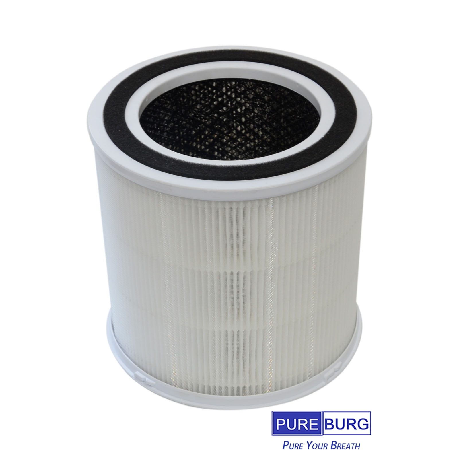 PUREBURG AP302 Replacement True HEPA Filters Compatible with DR.J AP301 AP302 and GCZ AP302 Air Purifier,H13 4-Stage Filtration Activated Carbon ,2-Pack