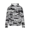 thumbnail image 4 of TFEOQRY Men's Hooded Sweatshirts Loose Camouflage Drawstring Printed Pullover Long Sleeve Hooded Tops Sweatshirt Multicolor, 4 of 5
