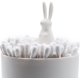 thumbnail image 5 of Soporte para hisopos de algodón Q-Tips, organizador pequeño para almacenamiento de palillos de dientes (conejo) brillar Electrónica, 5 of 5