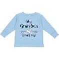 thumbnail image 3 of Inktastic My Grandma Loves Me Heart Grandchild Boys or Girls Long Sleeve Toddler T-Shirt, 3 of 5