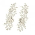 thumbnail image 4 of 1 Pair Lace Flower Applique for Evening Dress Jeans Sewing Craft Decoration Champagne, 4 of 8