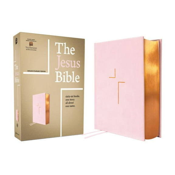 Pre-Owned The Jesus Bible, ESV Edition, Leathersoft Over Board, Pink, (Hardcover)