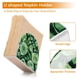 thumbnail image 4 of Table Napkin Holder, One Sizex1 Kitchen Napkin Holder Acrylic Napkin Holder Restaurant Napkin Holder Green Roses Seamless, 4 of 9