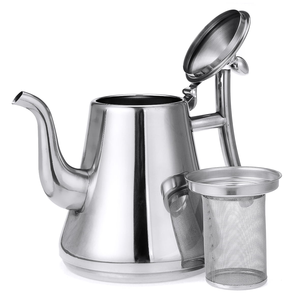 Stainless Steel Teapot Coffee Maker Pot Induction Kettle With Filter Kitchenware