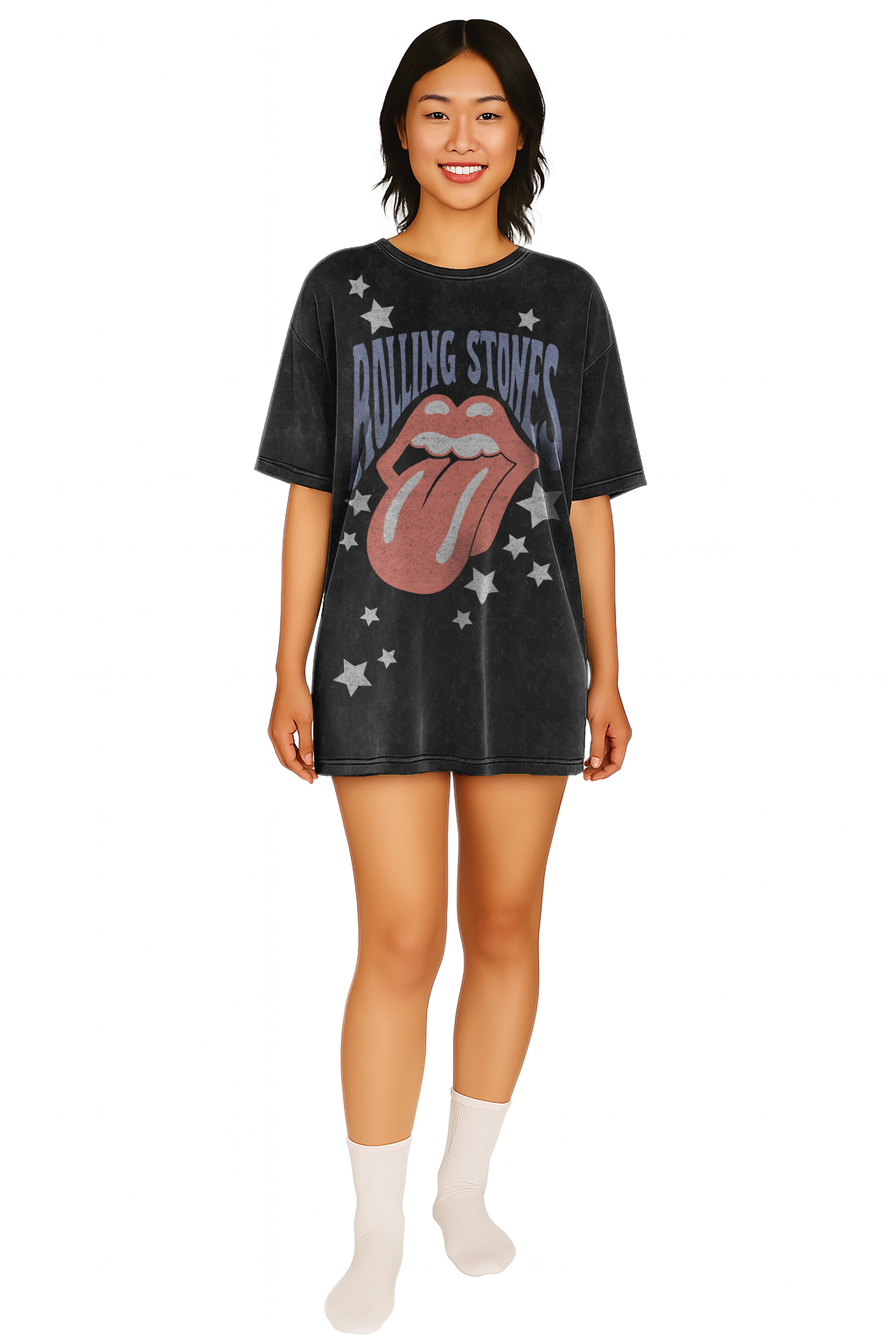 Rolling Stones Women's Oversized Sleep Shirt, Sizes XS-3X