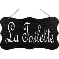 Wood Hanging Decor Sign La Toilette Wood French Bathroom Restroom Sign Wall Decor Bathroom Wall Art Farmhouse Bathroom Sign Wood Hanging Decor For Bathroom Gift For Home 6x10 In Inspirational Sign