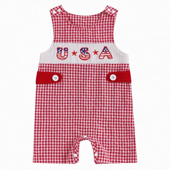 dmqupv Fourth of July Baby Girl Outfit Newborn Infant Baby Girl Clothes Romper Shorts Set Floral Summer Outfits Cute Baby Clothes Girl Red,3-6 Months