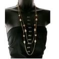 thumbnail image 2 of Mi Amore Long Gold-Tone Necklace With White, Gold-Tone, And Red Bead Accents TMN340, 2 of 3