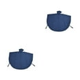 thumbnail image 4 of Transemion Poncho de Pluie Imperméable avec Bande Réfléchissante pour les Utilisateurs de Fauteuil Roulant Imperméable Frontal Transparent Bleu 2Set, 4 of 6