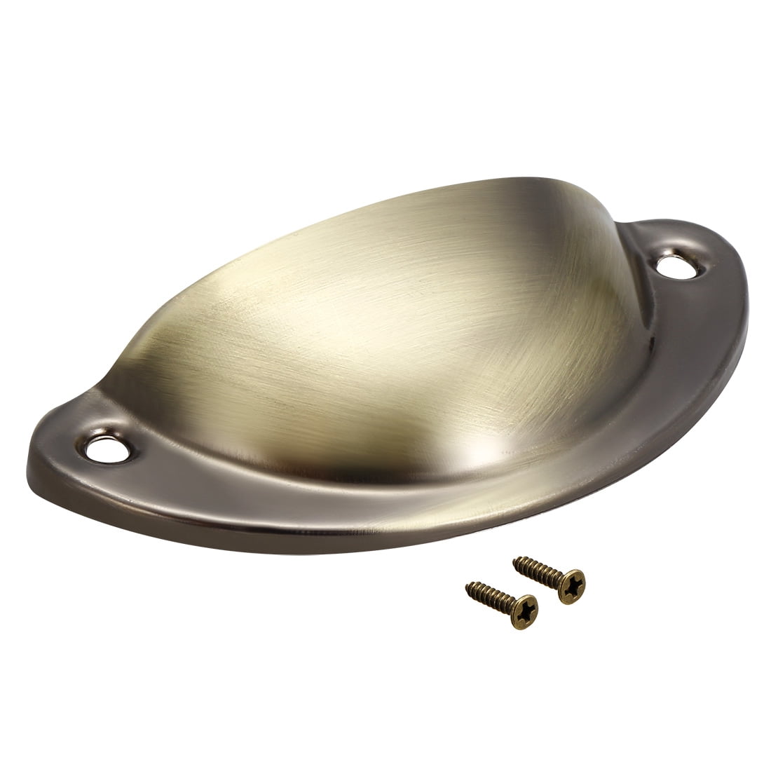 Unique Bargains Cup Pulls Carbon Steel Shell Pull Handles Bronze Tone for Dresser Kitchen