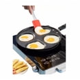 thumbnail image 2 of Sartén antiadherente con 4 orificios para huevos, tortitas y hamburguesas, 2 of 4