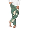 thumbnail image 2 of Pofeuu Lotus Golden Line Print Teenagers' Pajama Pants, Soft Lounge Pajama Pants with big pockets for Men Plaid Pj Bottoms-Medium, 2 of 6