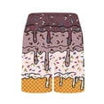 thumbnail image 5 of Babcutegg Children’s Printed Sea Sponge Short Pants – Elastic Waist Summer Beach Shorts with Ice Cream Design and Breathable Fabric Brown Size 7-8 Years, 5 of 5