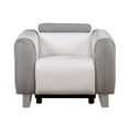 thumbnail image 7 of Global Furniture USA U8520 Blanche White/Gray Fabric F06 Power Reclining Set, 7 of 7