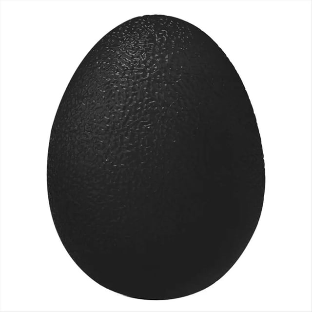 Goma Negra Agarre de Mano Bola Huevo Hombres Mujeres Gimnasio Fitness Dedo Ejercitador Pesado