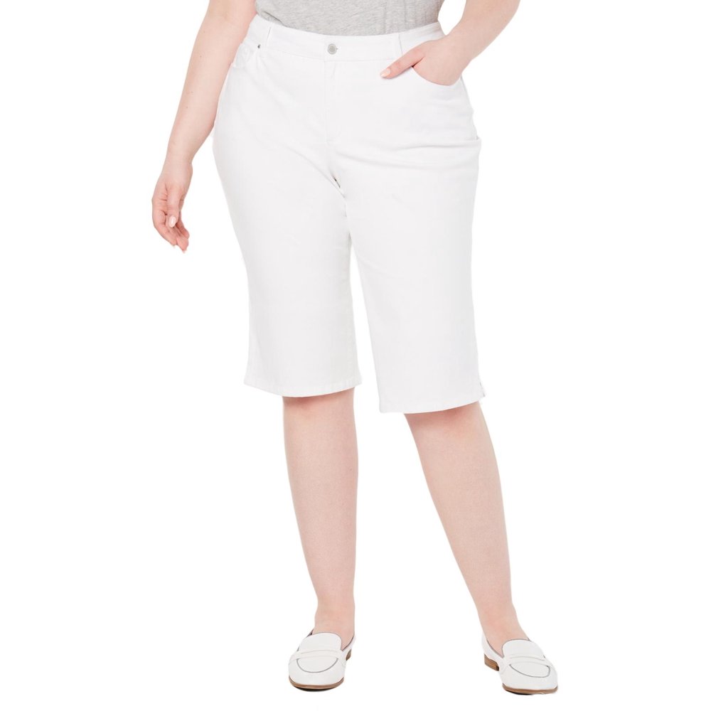 Charter Club Charter Club Womens Plus Denim High Rise Skimmers