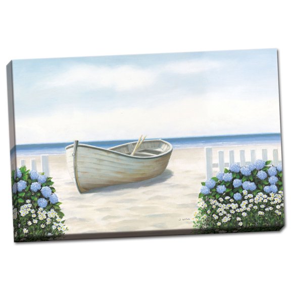 Gango Home Decor Coastal Beach Days I by James Wiens (Ready to Hang); One 24x16in Hand-Stretched Canvas