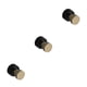 thumbnail image 1 of Advancent Ganchos adhesivos para toallas de baño - Amplias aplicaciones modernas Colgador de gran capacidad de carga Material de latón Negro - Type1 NO1, 1 of 6
