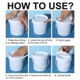 thumbnail image 4 of 3 Liter Plastic Storage Buckets with Screw Lids and Handle, Reusable Containers for Snacks, Salad, and Freezer Organization, 4 of 9