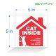 thumbnail image 2 of Pegatinas Isyfix Cat Inside Alert Signs, 5 x 5 cm, paquete de 4, 2 of 6