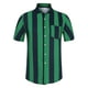 thumbnail image 5 of CAMISA HAWAIANA DE HOMBRES CON RAYAS Y MANGAS CORTAS INSPIRE CHIC, CON BOTONES, VERDE Y AZUL MARINO, 5 of 6