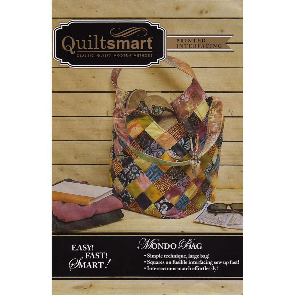 Mondo Bag Fun Pack Pattern and Printed Interfacing by Quiltsmart