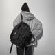thumbnail image 2 of Mochilas negras lisas para hombre, ropa informal de moda, mochila para hombre, mochilas escolares de gran capacidad Harajuku, 2 of 5