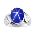 thumbnail image 1 of *RYLOS Classic Solitaire Ring in Blue Star Sapphire - September Birthstone*, 1 of 1