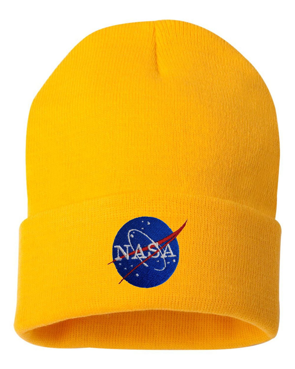 orange nasa beanie