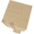 thumbnail image 3 of Ekena Millwork 5"W x 5"D x 35 1/2"H Raymond Reeded Cabinet Column (Top Block: 6", Bottom Block: 7"), Cherry, 3 of 7