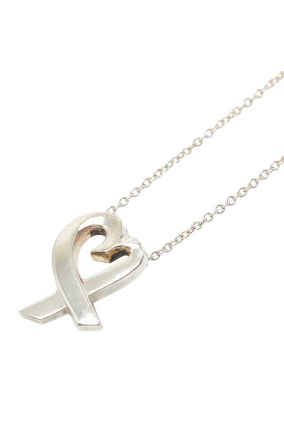Pre-Owned Tiffany & Co. Loving Heart Necklace, SV925 Silver, Women's.