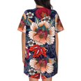 thumbnail image 4 of Womens Pajama Sets With Pocket, Paisley2 Lounge Sets Short Sleeve Sleepwear PJ Sets for Women, 4 of 6
