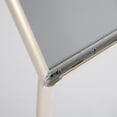 thumbnail image 4 of M&T Displays Curved Menu Board, 8.5x11 inch White Pearlic Pedestal Sign Holder Floor Standing Aluminum Front Loading Easy Open Poster Message Advertisement Holder for Restaurant Cafe Hotel, 4 of 8