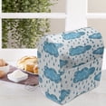 thumbnail image 3 of Blue and White Stand Mixer Cover, Raining Clouds Hand Painted Style with Rough Brush Strokes Wet Weather, Kitchen Appliance Organizer Bag Cover with Pockets, 5 Quarts, Blue and White, by Ambesonne, 3 of 4