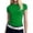 8# Green, variant on Womens Stretchy Ribbed High Neck Short Sleeve Gym Workout Slim Fitted Casual Full Length Top T-Shirt Yellow XS