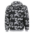 thumbnail image 2 of Men's Premium Athletic Soft Sherpa Lined Fleece Zip Up Hoodie Sweater Jacket (4026C - Grey, M), 2 of 2