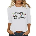 thumbnail image 1 of Womens Christmas Tops - Printed T-Shirts for Home and Casual Daily Use, 1 of 5