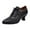Black, variant on Womens Vintage Oxfords Ankle Booties Dress Shoes Fashion Casual Leather Pointed Toe Wingtip Kitten Heels Short Boots