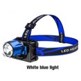 thumbnail image 2 of Wosthever Faro recargable para exteriores, faro para acampar, senderismo, pesca, lámpara de cabeza conmutable, diadema, luz para Camper, iluminación Ropa Deportiva, Zapatos Luz azul blanca Wosthever OD029334-03, 2 of 6